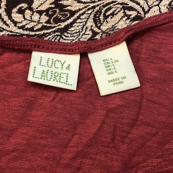 3for$10🌸 Lucy & Laurel T-Shirt Size Large - Picture 5 of 5